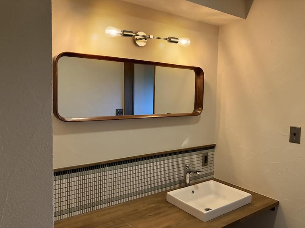 Chende Brass Wall Light, Retro Two-Light Wall Lamp, E26 Gold, for Bathrooms, Bathroom Mirrors, and Rooms, "Wall-2Light-Gold-JP"