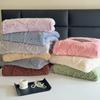 Весенне-летний жаккардовый фланелевый плед, маленький throw, изысканное жаккардовое плетение, однотонный двусторонний бархат, летний офисный плед