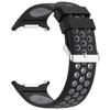 For Samsung Galaxy Watch Ultra 47mm Silicone Sport Strap Breathable Dual Color Watch Strap