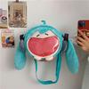 Miku Plush Hatsune Cartoon Shoulder Bag Zipper Design Adjustable Shoulder Strap