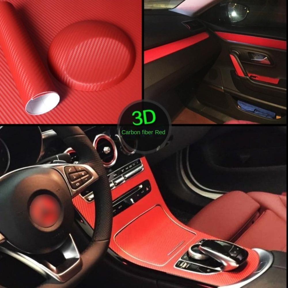 High Gloss Carbon Fiber Vinyl Film 30CM*50CM Car Interior Sticker for Car Motorcycle DIY