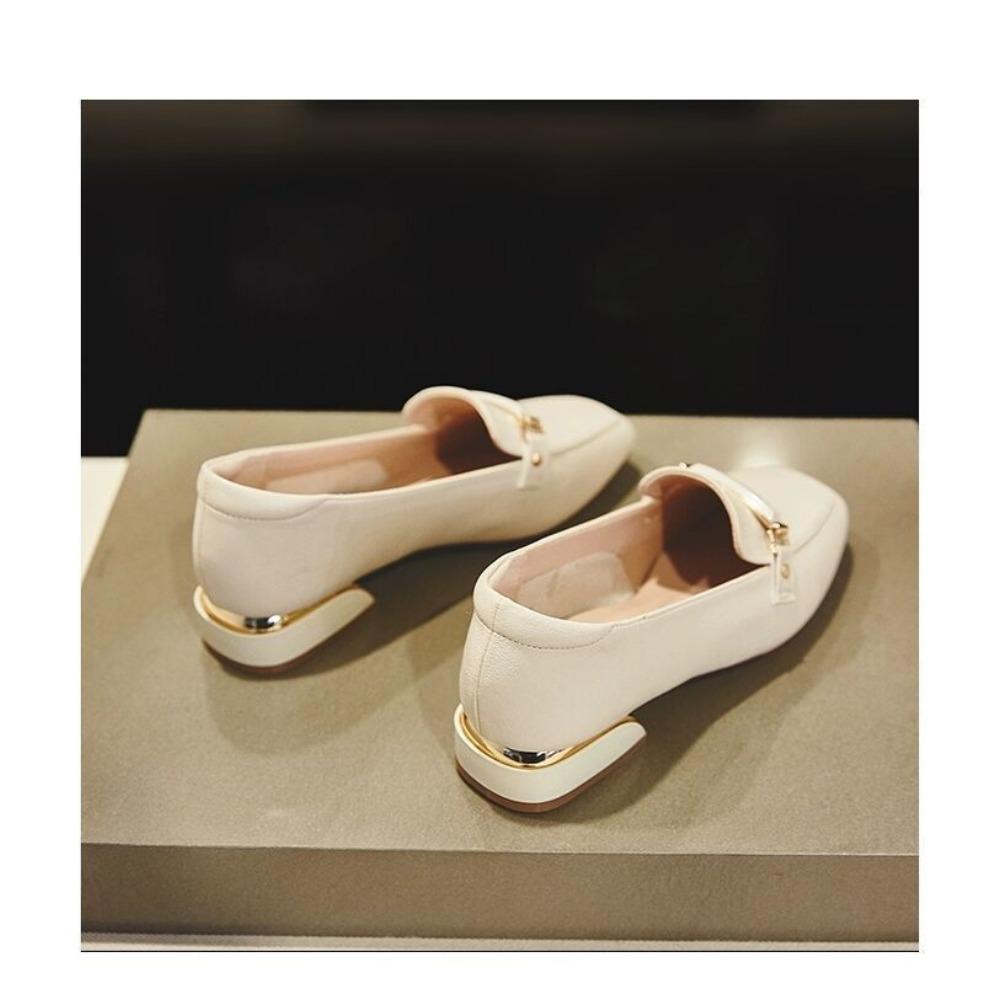 Весенние и осенние женские лоферы на низком каблуке в английском стиле Fragrant