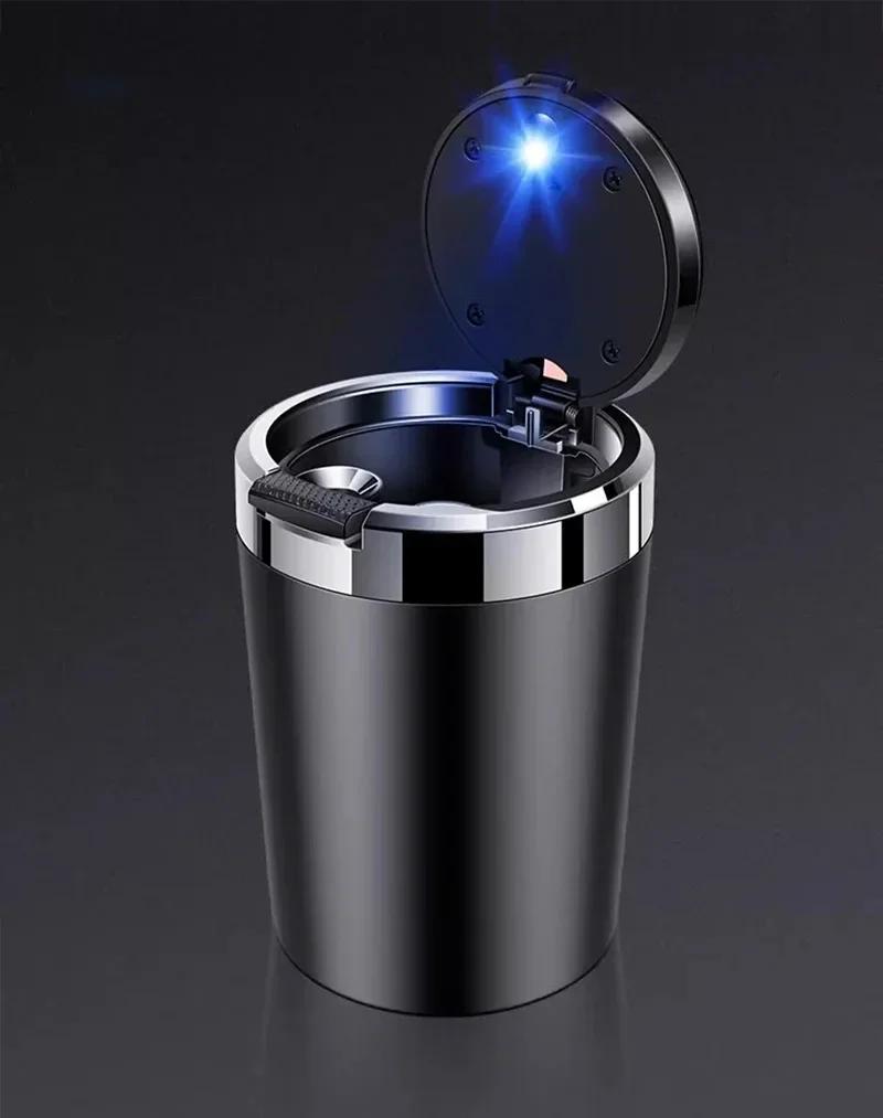 Car Stickers For Alfa Romeo Car Ashtray Cigarette Ash Holds Cup LED Light Automotive Ashtray For Alfa Romeo 159 Giulietta Stelvi
