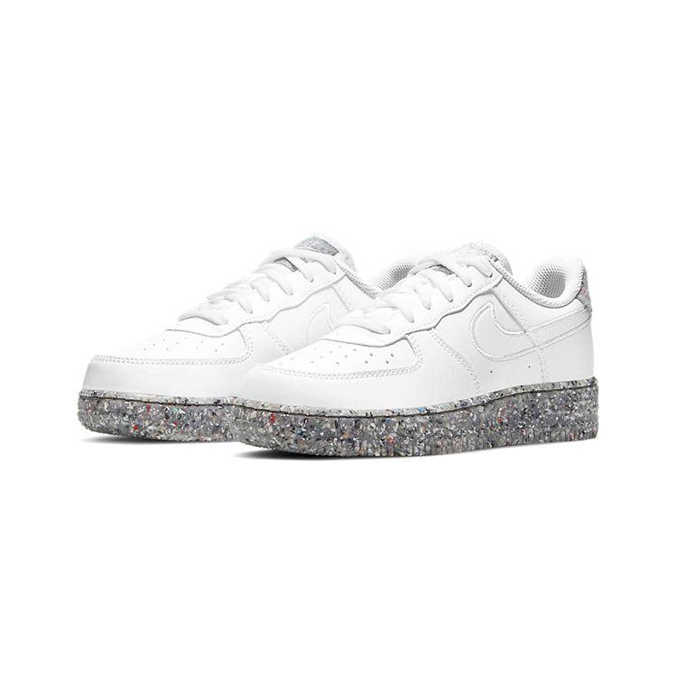 Nike Air Force 1 PS Recycled Wool Pack - Белые детские кроссовки Metallic-Silver DB4597-100