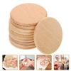 10pcs Unfinished Natural Wood Round Disc Natural Beech Wood Round Slice Blank Wood Pieces  Handwork