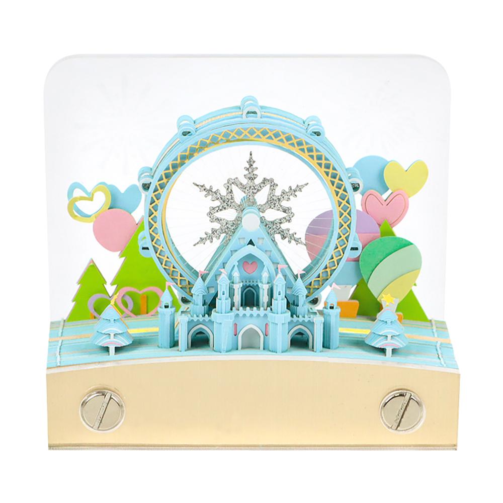 3D Memo Pad Custom Sticky Note Calendar Snow Ferris Wheel Notepad Stationery Set Girl Birthday Gift Item Christmas Gift for Kids