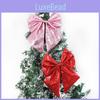 Sparkling Holiday Bow Sequin Pearl Cotton Bow Christmas Tree Decoration Set