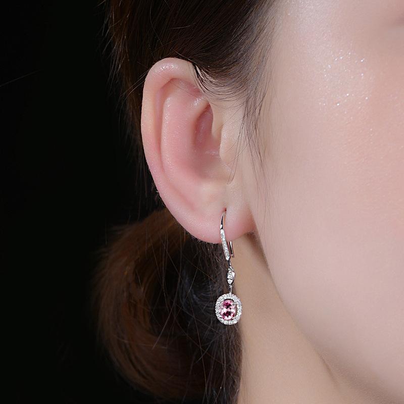 BELLA BOX Новые модные длинные серьги-подвески с имитацией темно-синего сапфира для подарка на День матери