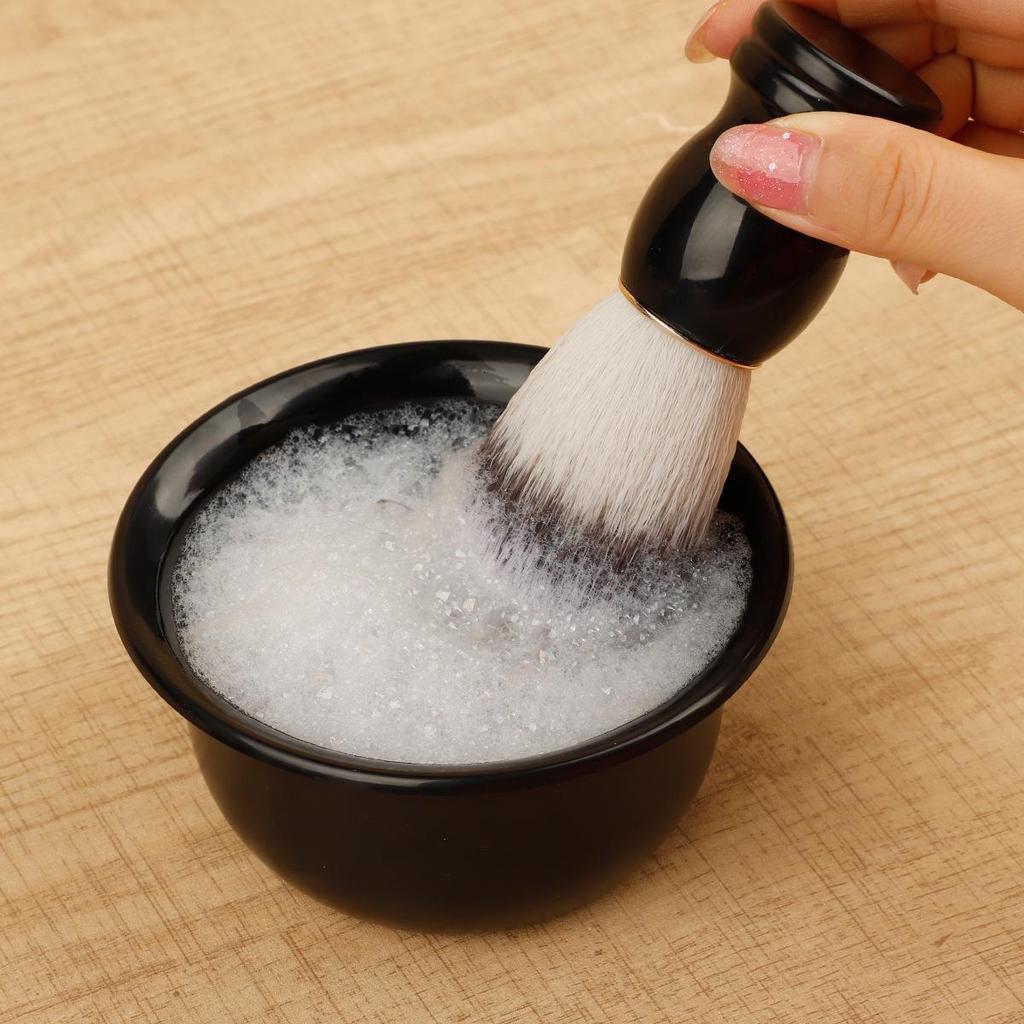 Мужская кисть для лица с мягкой щетиной - Классическая ручная кисть для бритья и намыливания для мыла или крема для бритья и ухода за бородой.