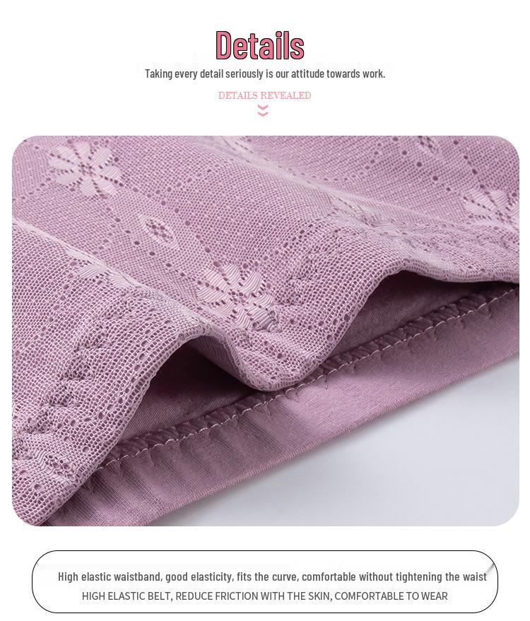 Plus Size High Waist Cotton Briefs for Middle-aged & Elderly Women - Breathable Tummy Control