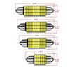 10 шт. Светодиодные лампы-торшеры C5W 31/36/39/41 мм Canbus 12 В 3014SMD 6500K Белый Цвет Для Салона Автомобиля, Купола, Чтения, Багажника, Номерного Знака