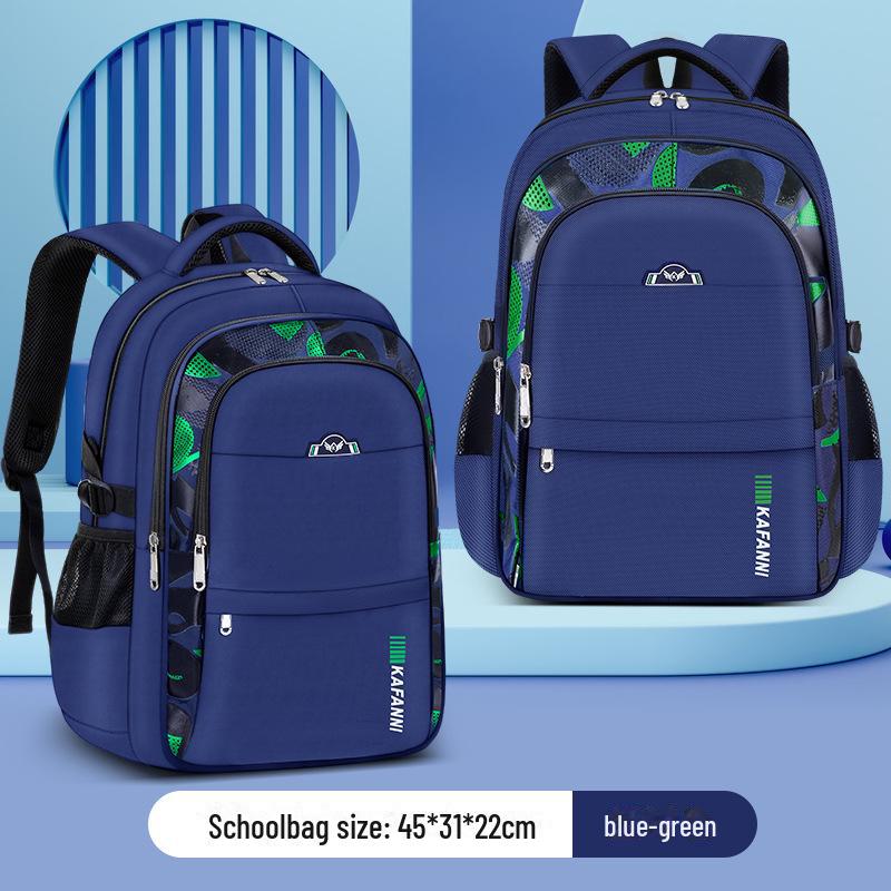 "2023 Stylish, Large Capacity, Spine-Supporting Backpacks for Boys In Grades 3-6 & Junior High"