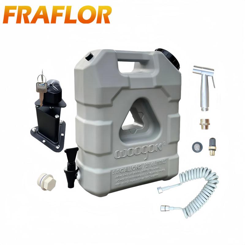 20 LiterS 21L Food Grade LLDPE Fresh Water Holding Tank for Truck Trailer RV Car Camping Drinking Water Bucket Water Storage Box