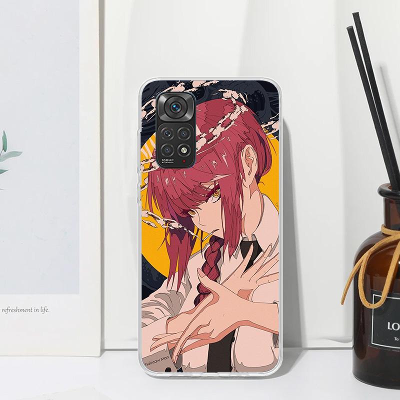C-Chainsaw Mans Makima Phone Case For Xiaomi Redmi Note 15 13 14S 14 Pro Plus 12S 11S 10S 12 11E 10 11T Art Fundas Back Cover Re