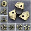 Zinc Zinc Zinc Alloy Finger Spinner Brass Color Hand Spinning Gyro Toy Fidget Spinner  Adults Gift
