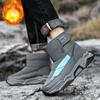 Модные зимние ботинки для мужчин, модные плюшевые теплые хлопковые туфли, новые спортивные туфли для альпинизма и активного отдыха, повседневная обувь, удобная для путешествий 2024