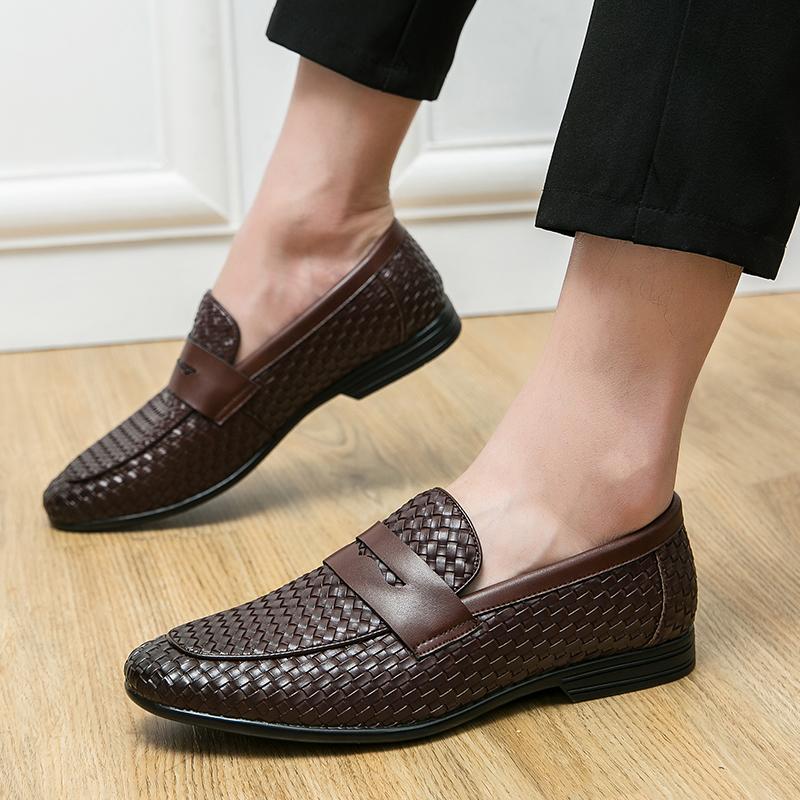 Новые мужские классические оксфорды на плоской подошве, деловая повседневная кожаная обувь, лоферы, свадебные туфли, обувь в итальянском стиле