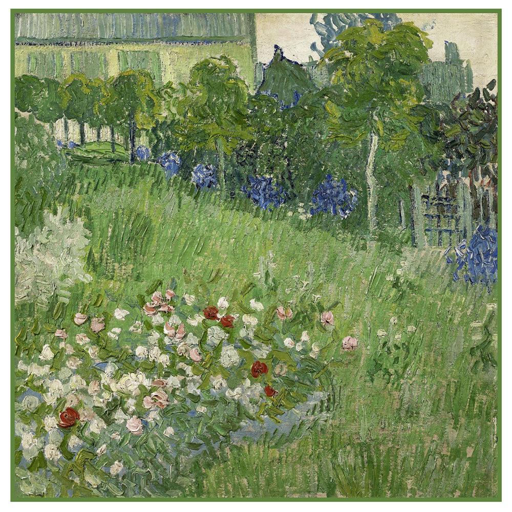 Silk Scarf Women Beanis Garden Print Square Scarves Head Echarpes Silk Foulards Femme Wraps Beach Shawl Bandana Lady Hijabs 90CM