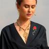 Характер Темперамент, Брошь Пион, Женская Куртка, Кардиган, Корсаж, Модные и Изящные Булавки