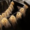 Хэллоуин Светодиодная гирлянда Призраки Мигающие огни Тыквы Подвесное украшение Тыква В помещении/на улице Декор крыльца на Хэллоуин
