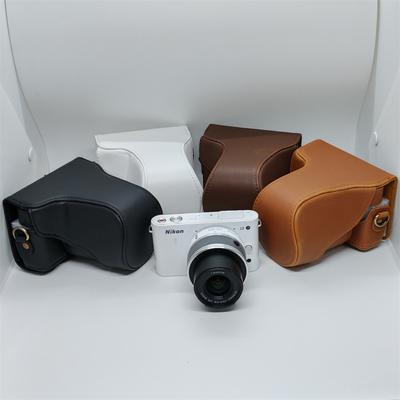 Чехол-сумка из искусственной кожи для камеры Nikon J1 J2, защитный чехол для всего корпуса с ремешком