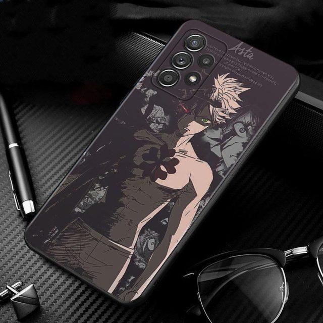 Чехол для Samsung Galaxy A51 A71 A01 A11 A21 A21s A31 A41 A72 A52 A42 A32 A22 A12 A02 A02s F42, чехол для телефона, черный клевер, аниме