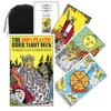 Kancharo 78-Card Tarot Card Set [100% Plastic Rider-Waite Tarot] Includes Japanese Tarot Card Instructions & Pouch (Authentic)