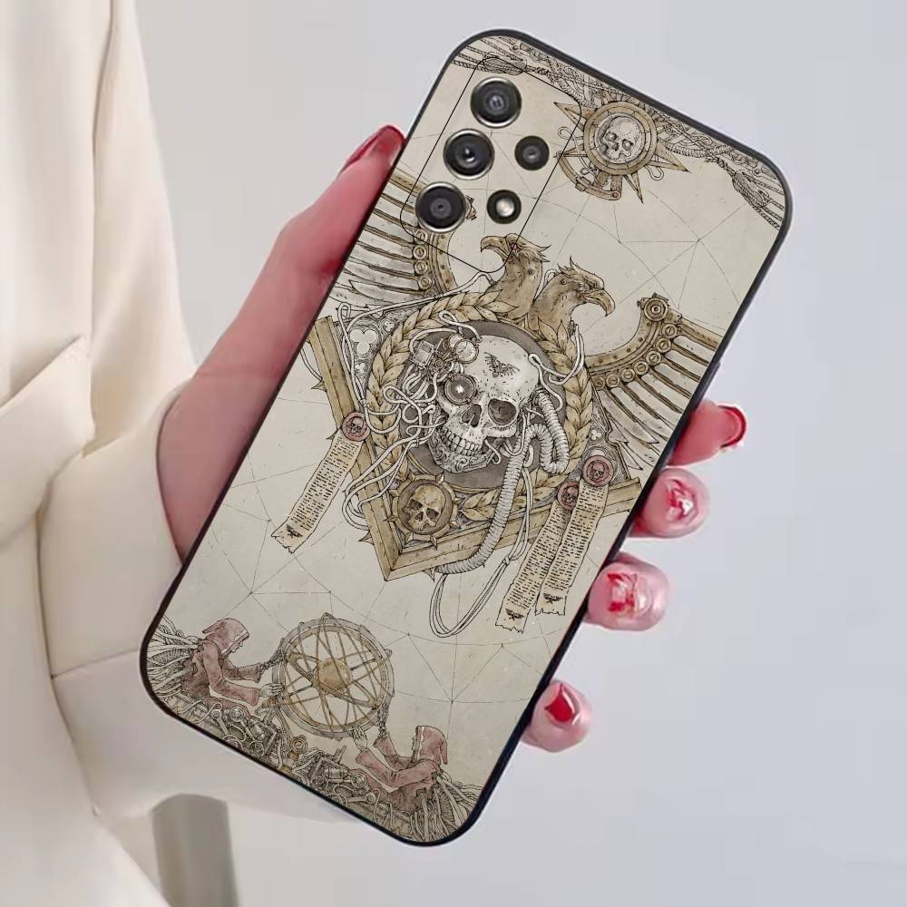 Чехол для телефона W-Warhammer 40k для Samsung S25, S24, S21, S22, S23, S30, Ultra, S20, Plus, Fe, Lite, Note, 10, Черный Чехол