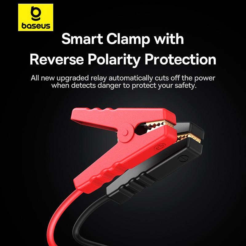 Baseus Автомобильный стартер Super Energy Ultra 3000A PD100W, инвертор с быстрой зарядкой