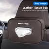 NRZV5 Leather Car Tissue Box Hanging Vehicle Napkin Boxs For Mercedes Benz AMG W203 W205 W206 W211 W220 W212 W201 W210 W108 W168 GLC