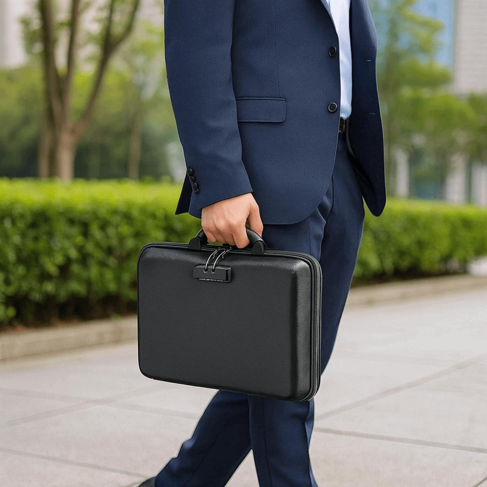 Огнестойкий ящик для документов большой емкости, водонепроницаемый, портативный, безопасный, чехол для хранения, защита документов