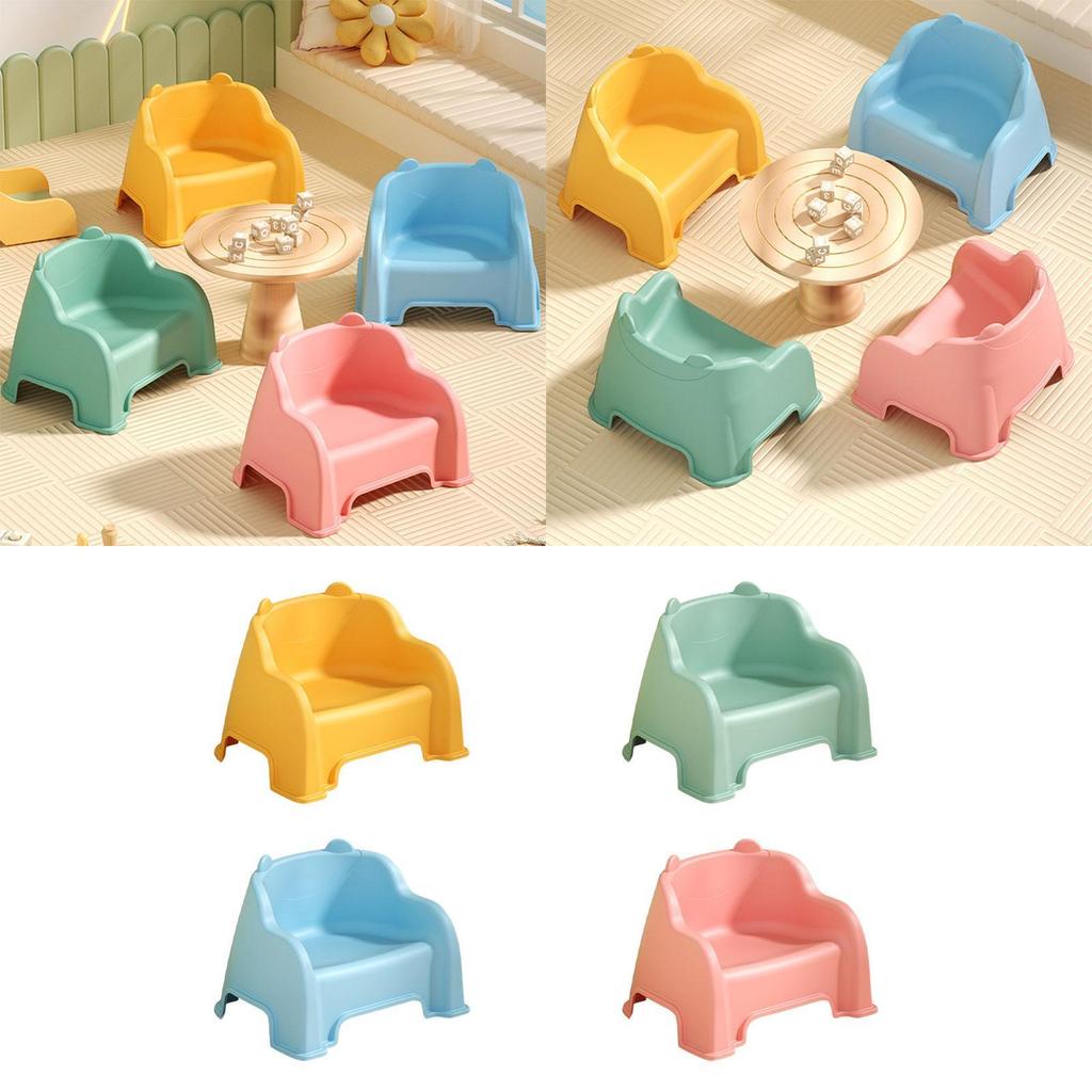Small Stool with Backrest Shoe Changing Stool Children's Stool for Bathroom Bedside Table