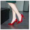 New Women Pumps Suede High Heels Shoes Fashion Office Stiletto Party Shoes Female Comfort  Heels