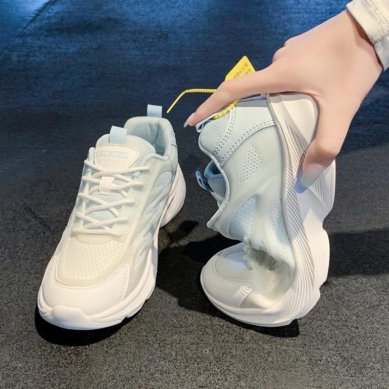 Running Shoes Women's Students 2025 New Trendy Women's Shoes Spring and Autumn Lightweight Soft Sole Shock Absorption Comfortable Sports Shoes Ins Tid