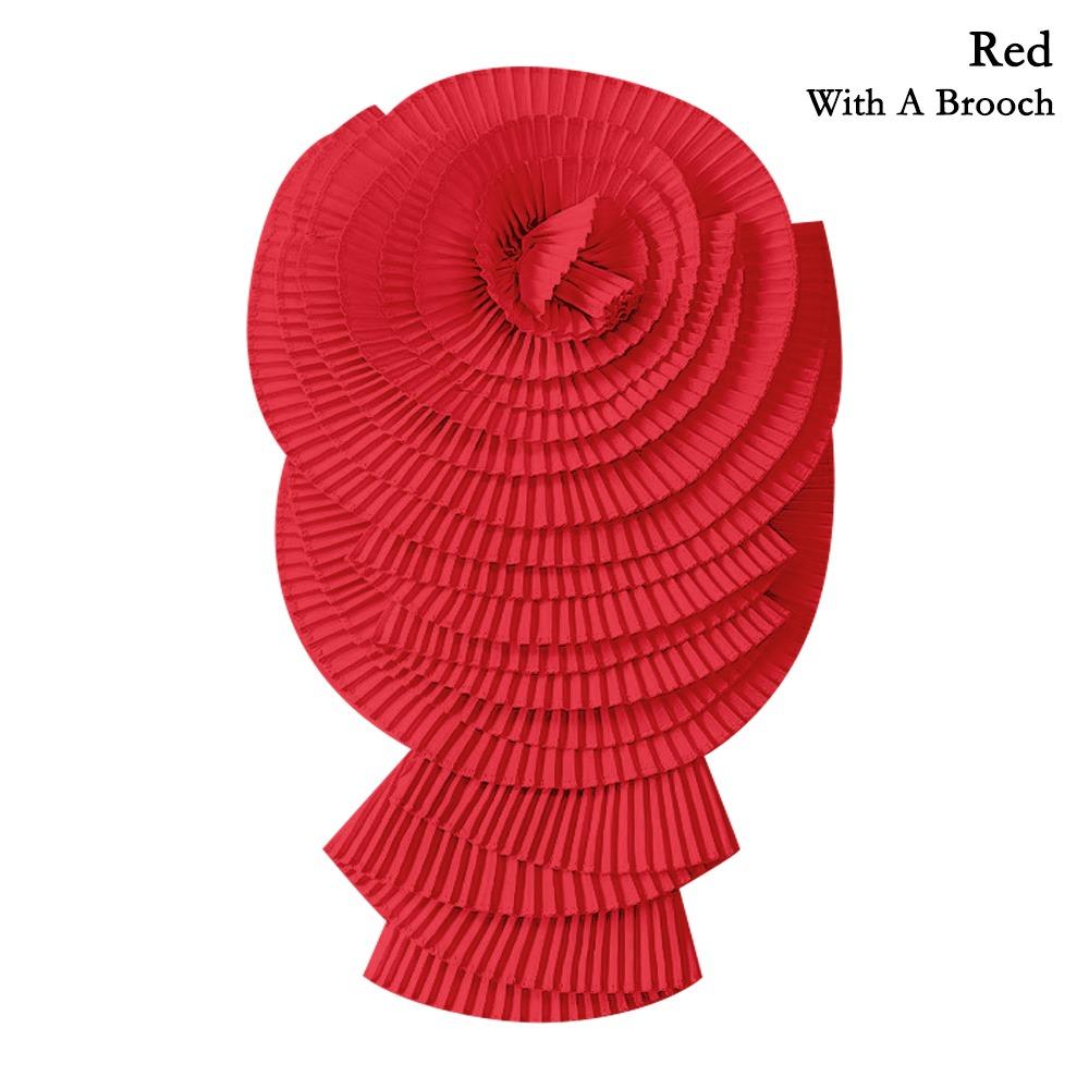 3D плиссированный цветок плечевой воротник цветочное украшение плиссированная ткань с цветком прессованный плиссированный цветок поделки своими руками аксессуары для одежды