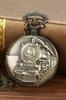 Карманные часы с цепочкой и тиснением поезда