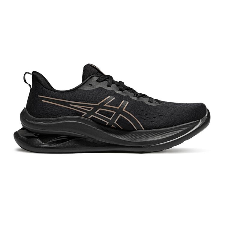 Asics Мужские низкие беговые кроссовки Gel Kinsei Ma, дышащие и износостойкие, черные с серыми вставками, артикул 1011C204-002