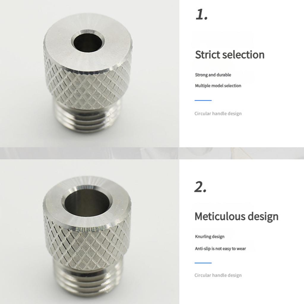 Втулки для сверления из нержавеющей стали M14x1.5 Крупная резьба с противоскользящей насечкой для промышленных DIY проектов Вариант 3мм-10мм