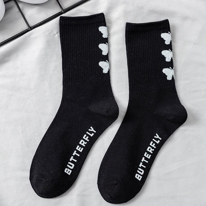 Lolita Skateboard Cotton Socks Women Cute Pattern Hip Hop Crew JK Socks Funny Novelty White Socks Cool Harajuku Designer Socks