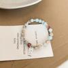 Ceramic Macaron Stylish Sea Shell Beaded Bracelet Womens Sweet Fresh Design Summer