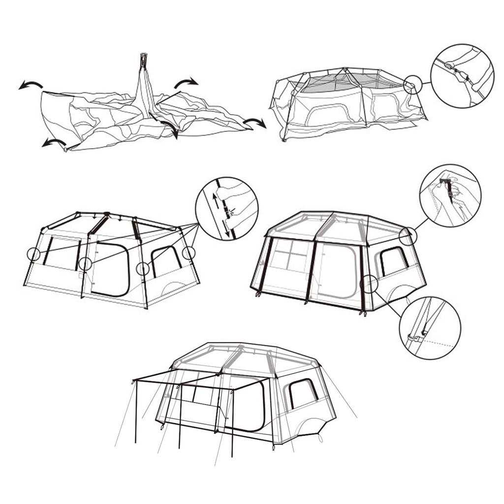 Палатка Naturehike One Touch для людей, парковая палатка для кемпинга, простая установка, защита от ультрафиолета, отдельно стоящая, двухслойная, водостойкая, полиуретановая, 2 передние комнаты