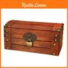 Деревянный сундук в деревенском стиле с крышкой для CD, пультов, игрушек и аксессуаров для украшений