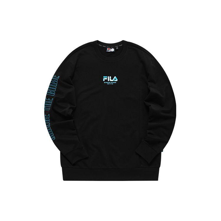Fila Fusion Вязаный пуловер Худи для уличного спорта Мужские худи Глубокий черный T11M133203F-BK