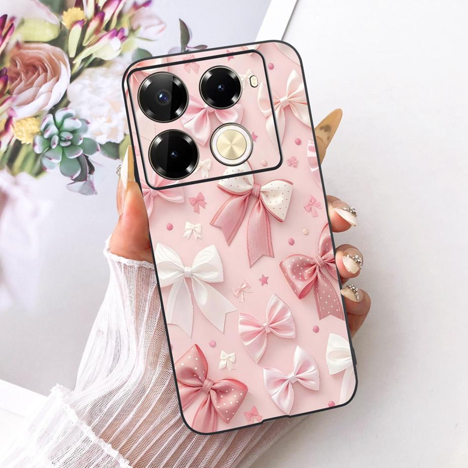 For Infinix Note 40 40X 5G Case X6852 New Butterfly Painted Cover Soft Silicone Case For Infinix Note 40 Pro Plus Note40 X Shell