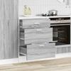VidaXL Base Kitchen Cabinet "Lyon" Sonoma Grey Engineered Wood 854255