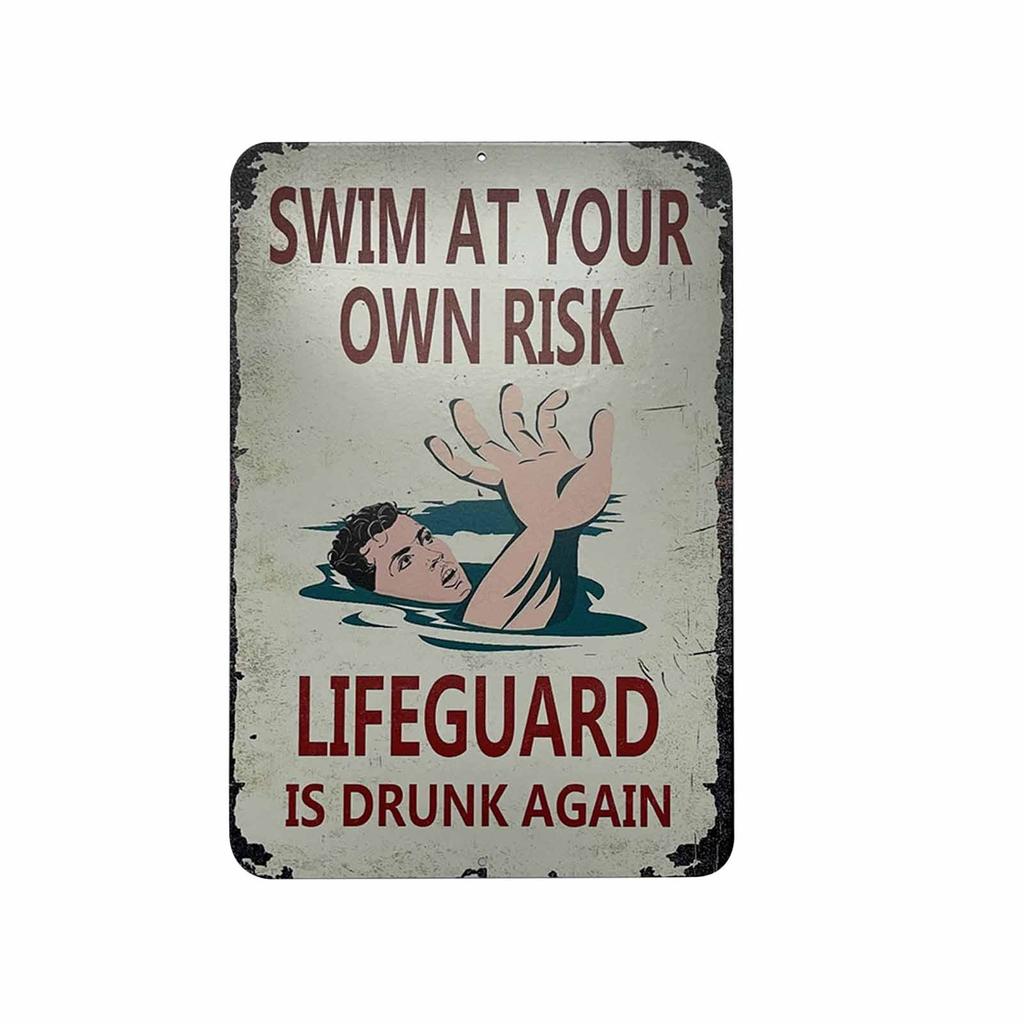 Табличка с правилами бассейна, украшения для внутреннего/наружного бассейна, алюминиевый металлический знак