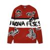 Fila Готов к взлету Уникальный трендовый дизайн Модный универсальный Ретро стиль Свободный удобный Теплый свитер Свитер унисекс F11U619401FPK