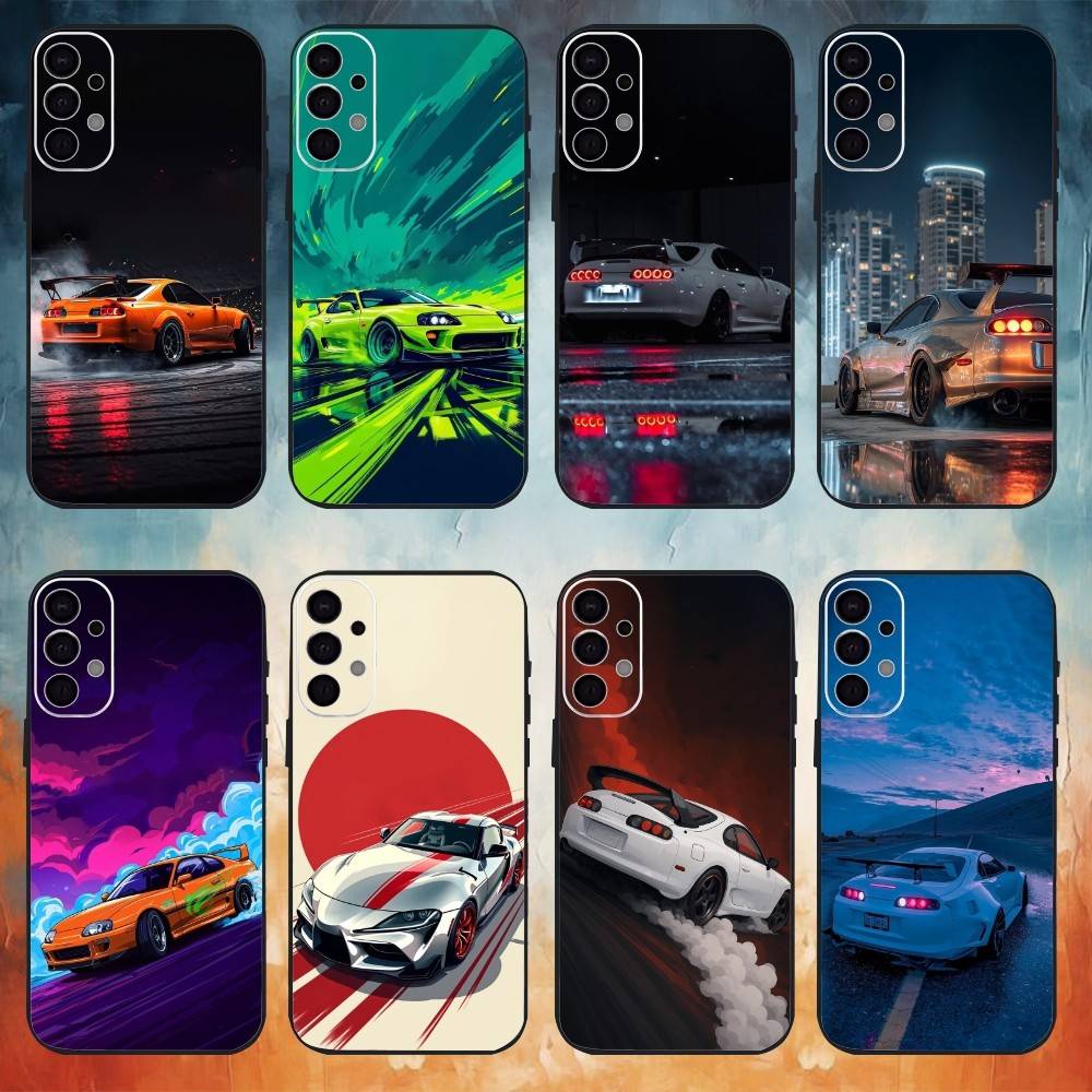 Крутой чехол для телефона s-u-p-r-a-MK 4 для Samsung S26,25,24,23,22,21,20,30,Ultra,Plus,Fe,Lite Черный корпус