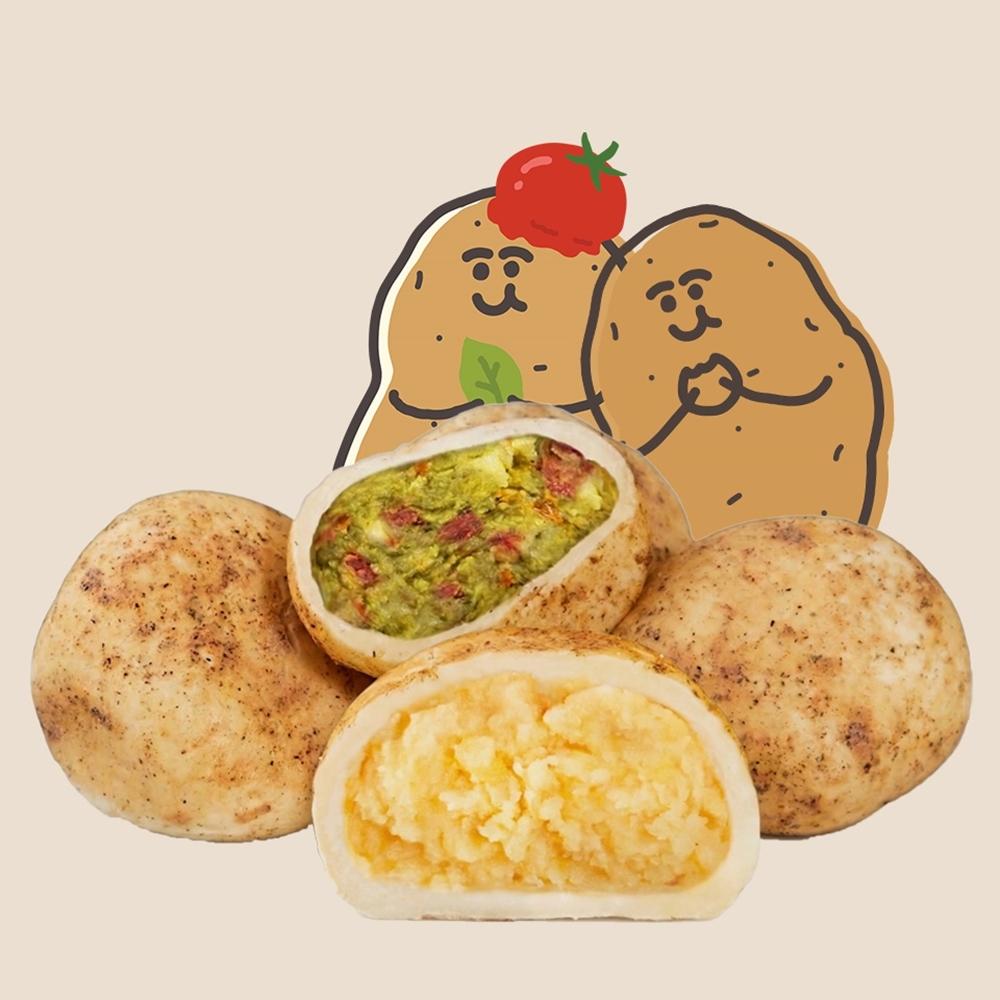 Gamjabat Potato Bread 120g 5 pcs + Tomato Basil Potato Bread 80g 6 pcs Set