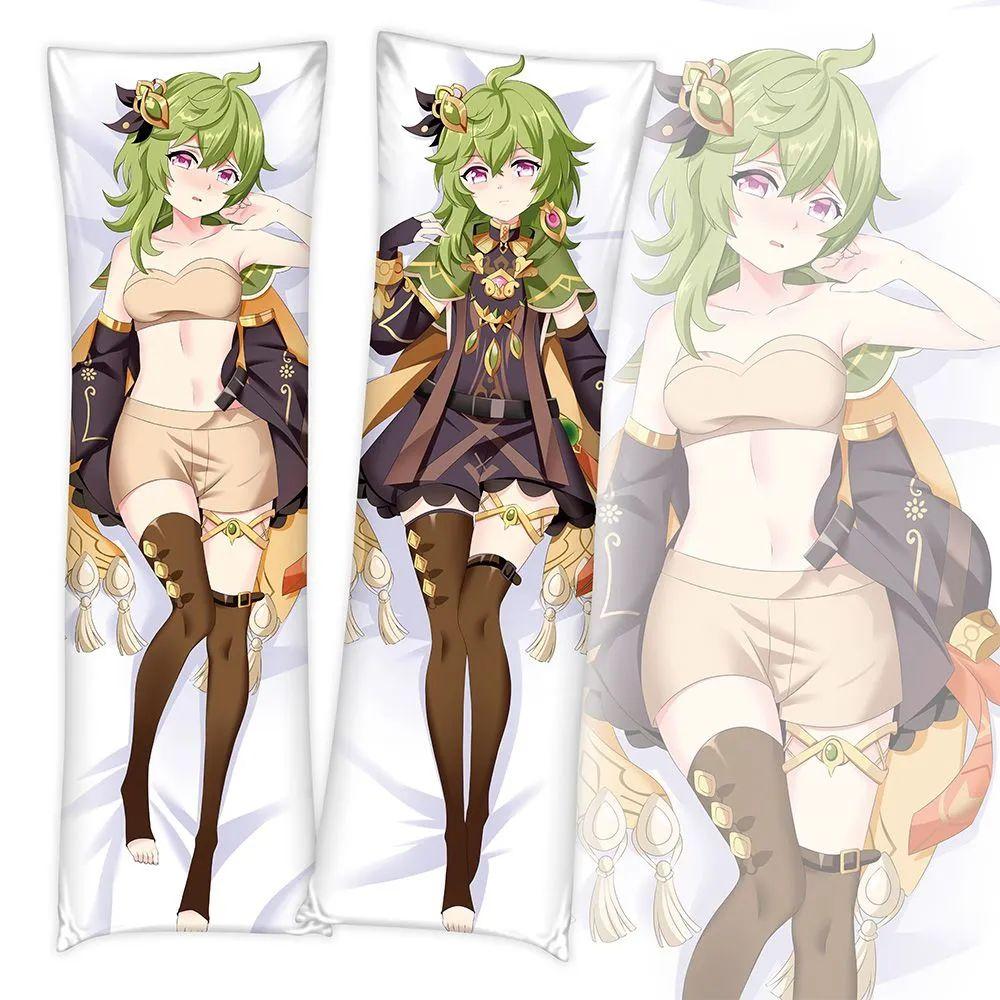 Чехол для подушки Game Genshin Impact Keqing Dakimakura Zhongli, костюм для тела, подушка, двусторонняя наволочка
